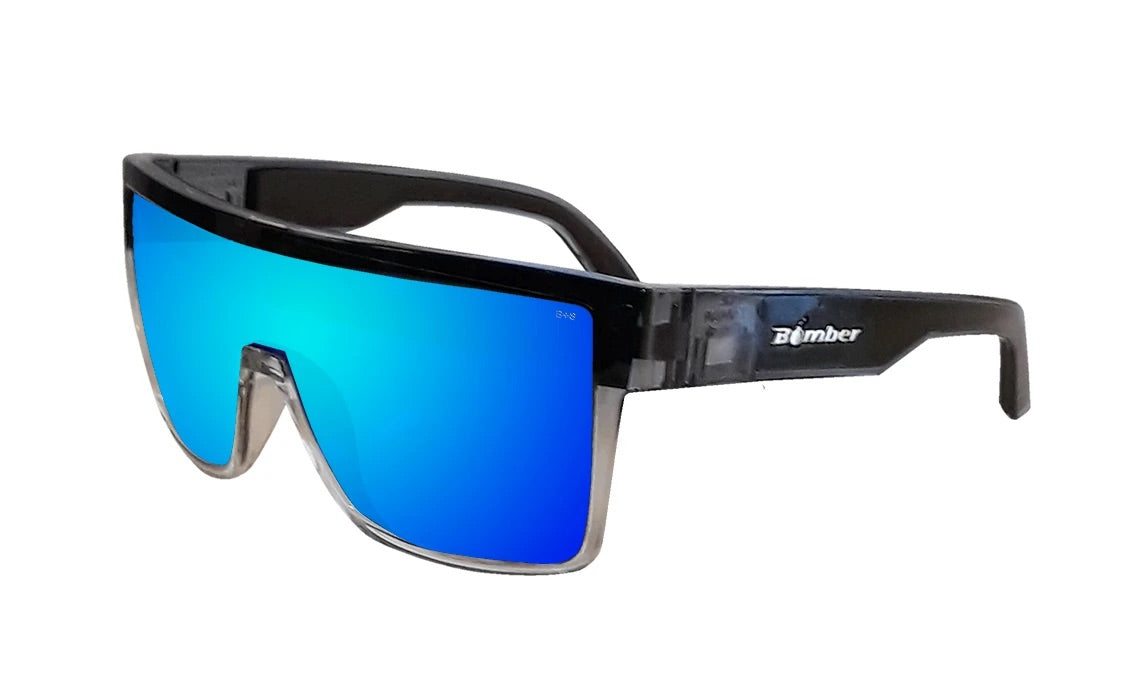 Bomber Eyewear - Buzz Bomb safety glasses with icy blue lenses and removable side shields